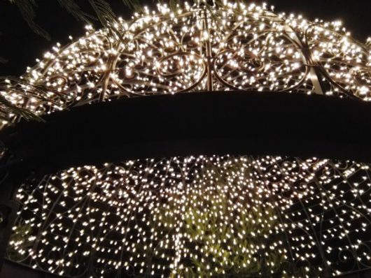 ガゼボ天井イルミ